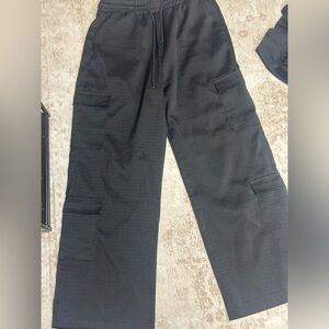 Black cargo pants